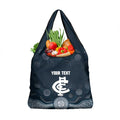 Custom Carlton Football Grocery Bag Go Blues Aboriginal Art - Aussie Hoodie