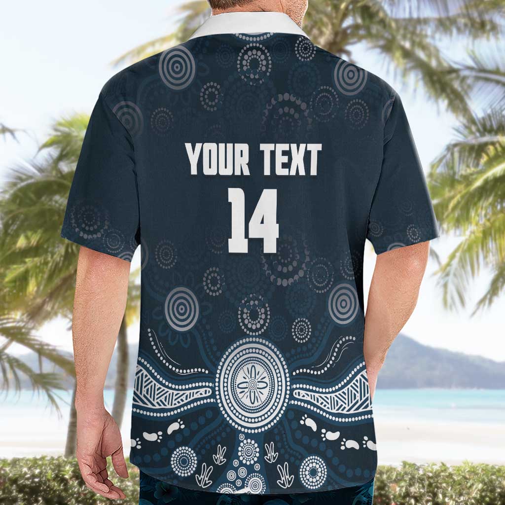 Custom Carlton Football Hawaiian Shirt Go Blues Aboriginal Art - Aussie Hoodie