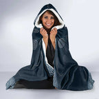 Custom Carlton Football Hooded Blanket Go Blues Aboriginal Art - Aussie Hoodie