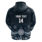 Custom Carlton Football Hoodie Go Blues Aboriginal Art - Aussie Hoodie