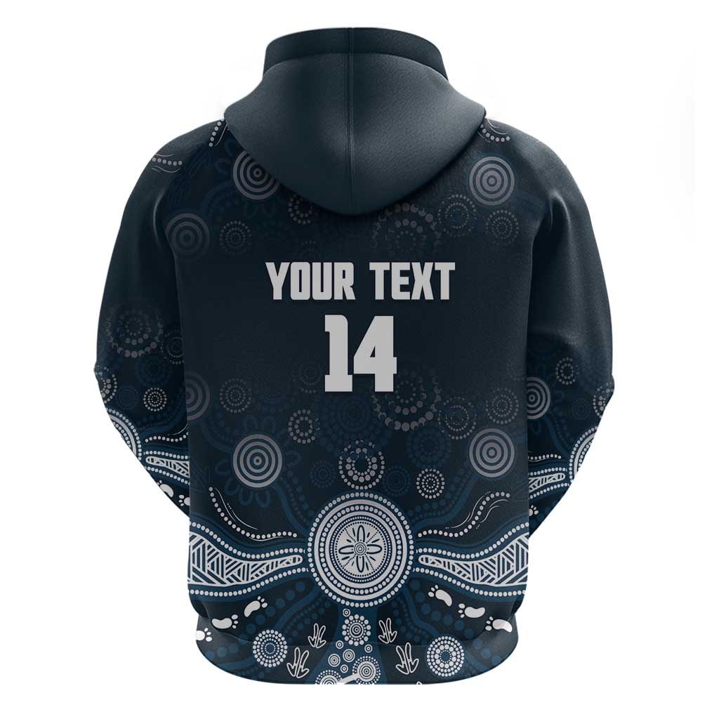 Custom Carlton Football Hoodie Go Blues Aboriginal Art - Aussie Hoodie