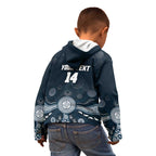 Custom Carlton Football Kid Hoodie Go Blues Aboriginal Art - Aussie Hoodie
