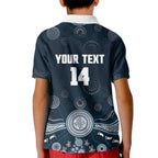 Custom Carlton Football Kid Polo Shirt Go Blues Aboriginal Art - Aussie Hoodie
