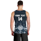 Custom Carlton Football Men Tank Top Go Blues Aboriginal Art - Aussie Hoodie