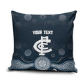 Custom Carlton Football Pillow Cover Go Blues Aboriginal Art - Aussie Hoodie