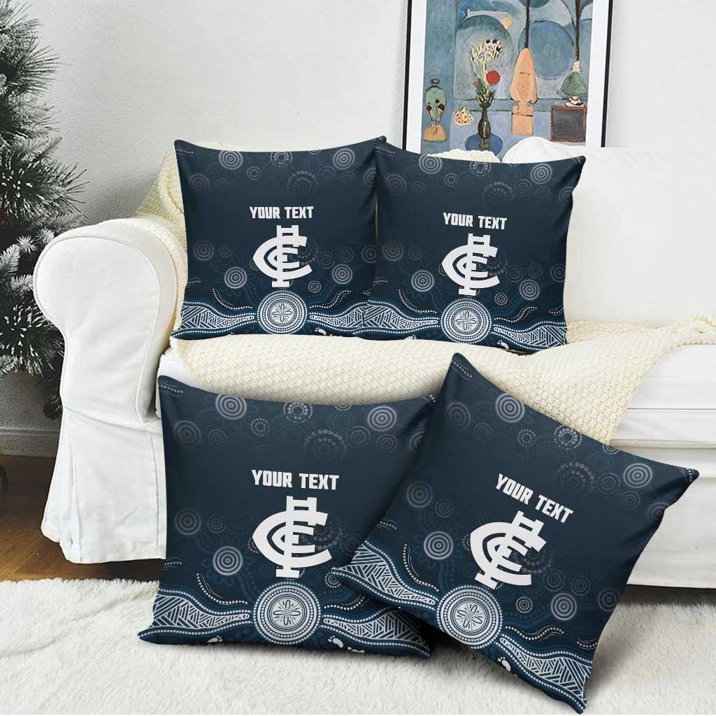Custom Carlton Football Pillow Cover Go Blues Aboriginal Art - Aussie Hoodie