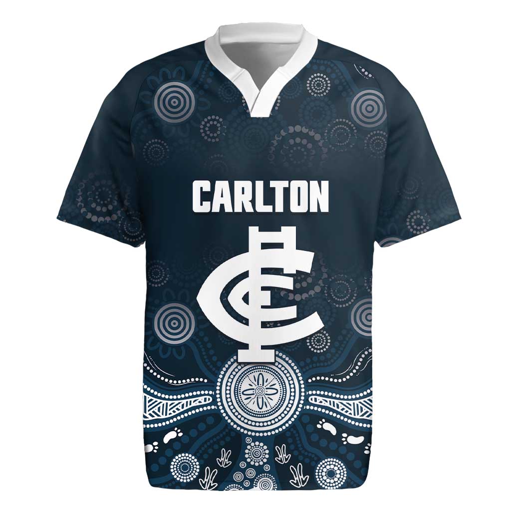 Custom Carlton Football Rugby Jersey Go Blues Aboriginal Art - Aussie Hoodie