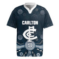 Custom Carlton Football Rugby Jersey Go Blues Aboriginal Art - Aussie Hoodie