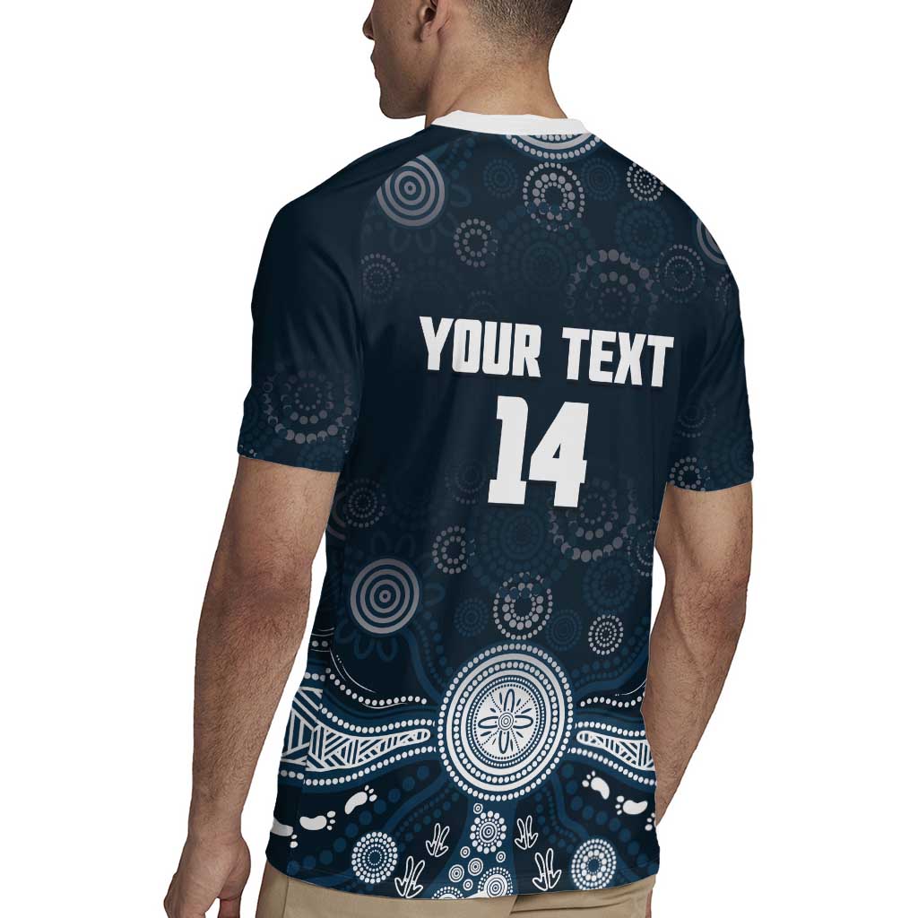 Custom Carlton Football Rugby Jersey Go Blues Aboriginal Art - Aussie Hoodie