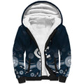 Custom Carlton Football Sherpa Hoodie Go Blues Aboriginal Art - Aussie Hoodie