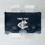 Custom Carlton Football Tablecloth Go Blues Aboriginal Art - Aussie Hoodie