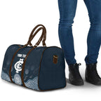Custom Carlton Football Travel Bag Go Blues Aboriginal Art - Aussie Hoodie