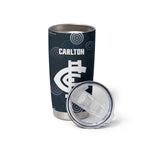 Custom Carlton Football Tumbler Cup Go Blues Aboriginal Art - Aussie Hoodie