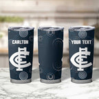 Custom Carlton Football Tumbler Cup Go Blues Aboriginal Art - Aussie Hoodie