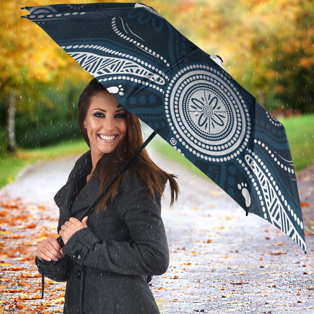 Custom Carlton Football Umbrella Go Blues Aboriginal Art - Aussie Hoodie