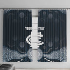 Custom Carlton Football Window Curtain Go Blues Aboriginal Art - Aussie Hoodie
