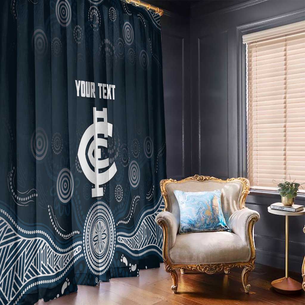 Custom Carlton Football Window Curtain Go Blues Aboriginal Art - Aussie Hoodie