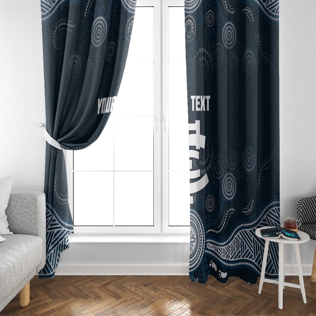 Custom Carlton Football Window Curtain Go Blues Aboriginal Art - Aussie Hoodie