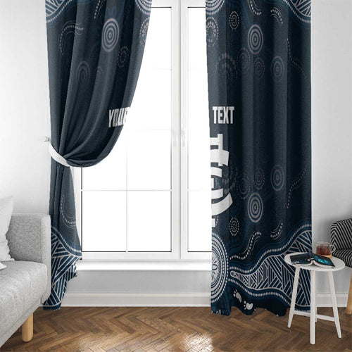 Custom Carlton Football Window Curtain Go Blues Aboriginal Art - Aussie Hoodie