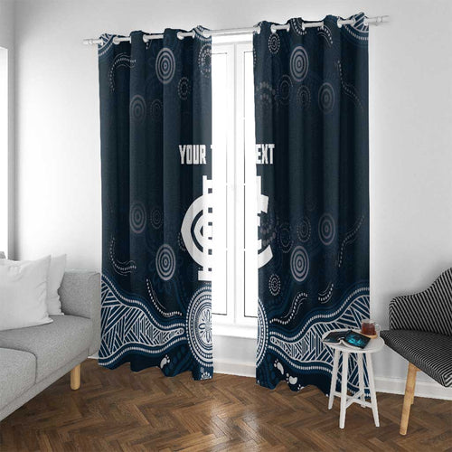 Custom Carlton Football Window Curtain Go Blues Aboriginal Art - Aussie Hoodie