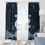Custom Carlton Football Window Curtain Go Blues Aboriginal Art - Aussie Hoodie
