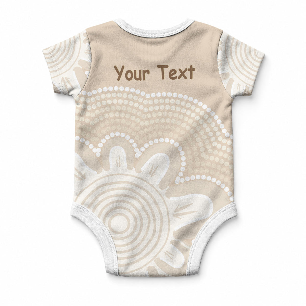 Tap Dance Australia Personalised Baby Onesie Yellow-crested Cockatoo Indigenous Art