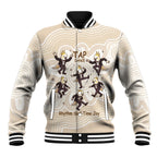 Tap Dance Australia Personalised Baseball Jacket Yellow-crested Cockatoo Indigenous Art
