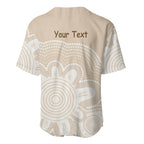 Tap Dance Australia Personalised Baseball Jersey Yellow-crested Cockatoo Indigenous Art