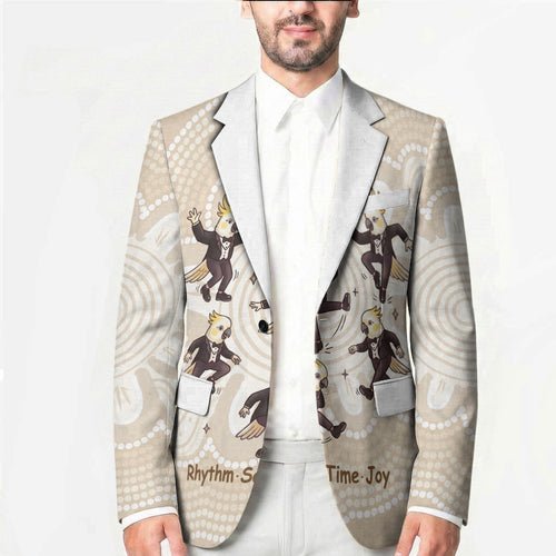Tap Dance Australia Personalised Blazer Yellow-crested Cockatoo Indigenous Art