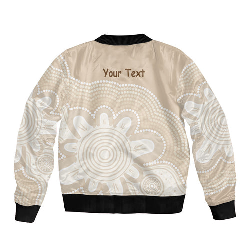 Tap Dance Australia Personalised Bomber Jacket Yellow-crested Cockatoo Indigenous Art