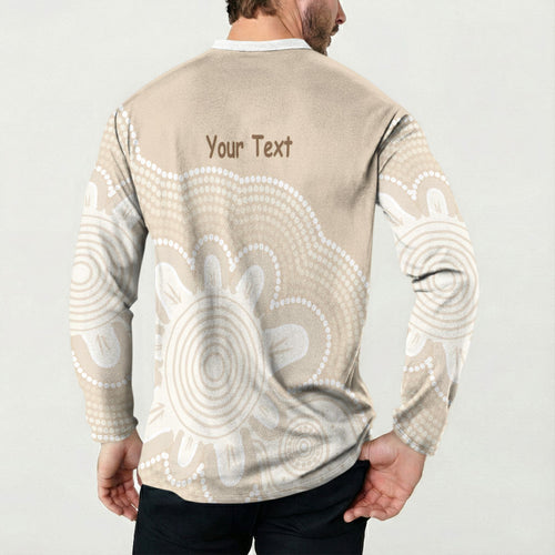 Tap Dance Australia Personalised Button Sweatshirt Yellow-crested Cockatoo Indigenous Art