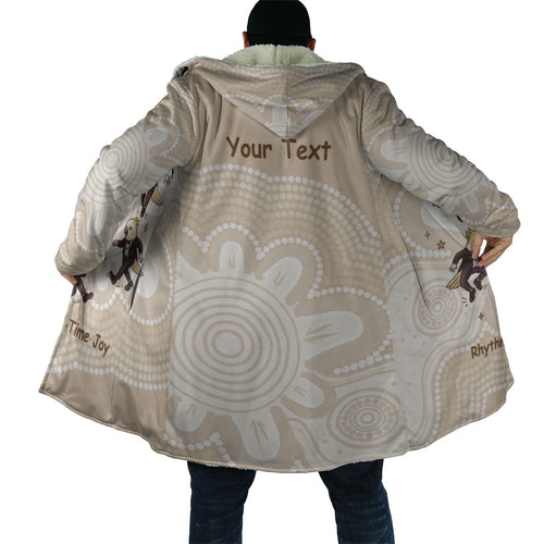 Tap Dance Australia Personalised Cloak Yellow-crested Cockatoo Indigenous Art