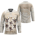 Tap Dance Australia Personalised Hockey Jersey Yellow-crested Cockatoo Indigenous Art