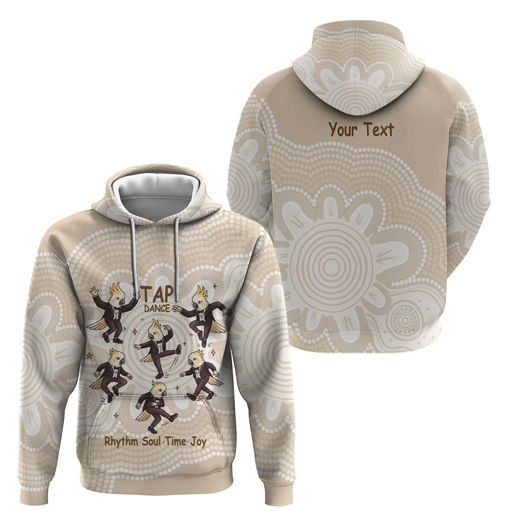 Tap Dance Australia Personalised Hoodie Yellow-crested Cockatoo Indigenous Art