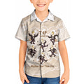 Tap Dance Australia Personalised Kid Hawaiian Shirt Yellow-crested Cockatoo Indigenous Art