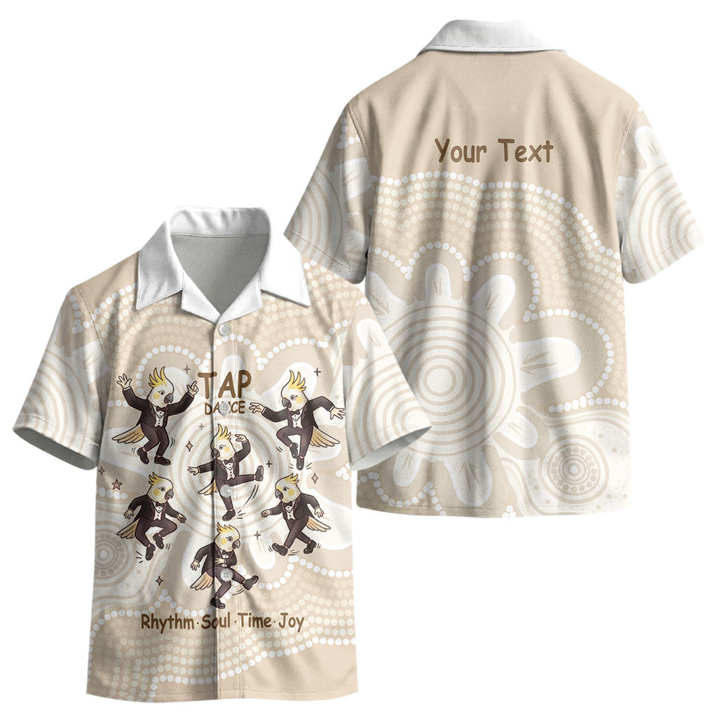 Tap Dance Australia Personalised Kid Hawaiian Shirt Yellow-crested Cockatoo Indigenous Art