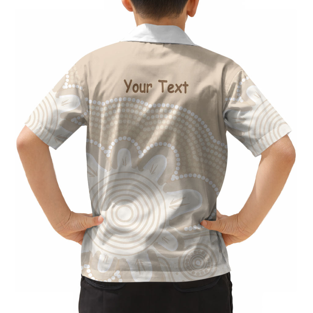 Tap Dance Australia Personalised Kid Hawaiian Shirt Yellow-crested Cockatoo Indigenous Art
