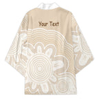 Tap Dance Australia Personalised Kimono Yellow-crested Cockatoo Indigenous Art