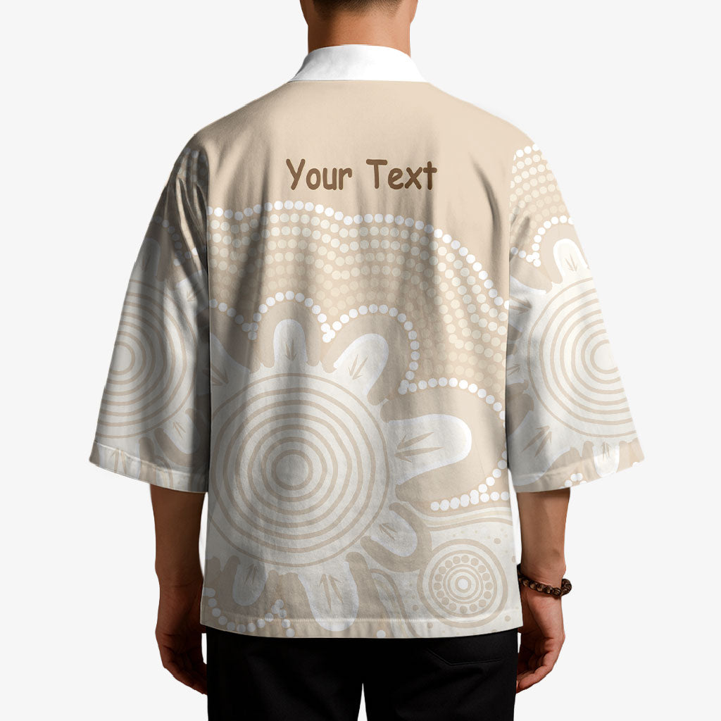 Tap Dance Australia Personalised Kimono Yellow-crested Cockatoo Indigenous Art