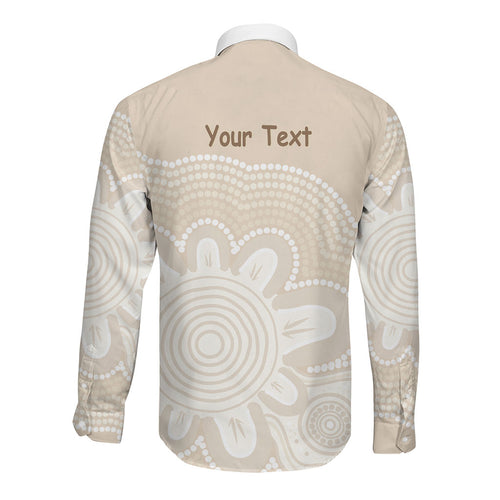 Tap Dance Australia Personalised Long Sleeve Button Shirt Yellow-crested Cockatoo Indigenous Art