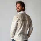 Tap Dance Australia Personalised Long Sleeve Polo Shirt Yellow-crested Cockatoo Indigenous Art