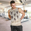 Tap Dance Australia Personalised Men Tank Top Yellow-crested Cockatoo Indigenous Art