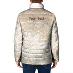 Tap Dance Australia Personalised Padded Jacket Yellow-crested Cockatoo Indigenous Art