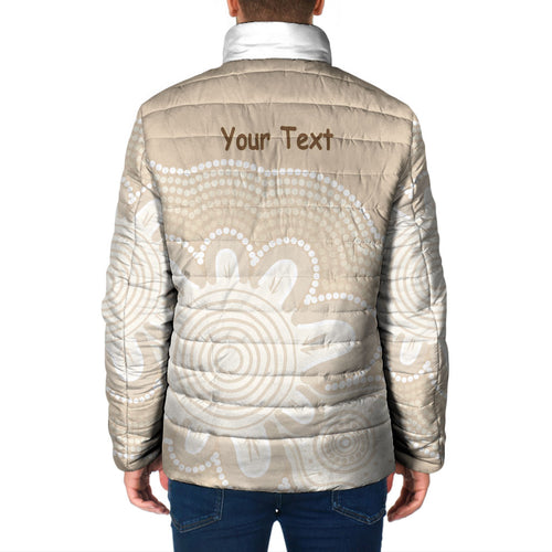 Tap Dance Australia Personalised Padded Jacket Yellow-crested Cockatoo Indigenous Art