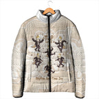 Tap Dance Australia Personalised Padded Jacket Yellow-crested Cockatoo Indigenous Art