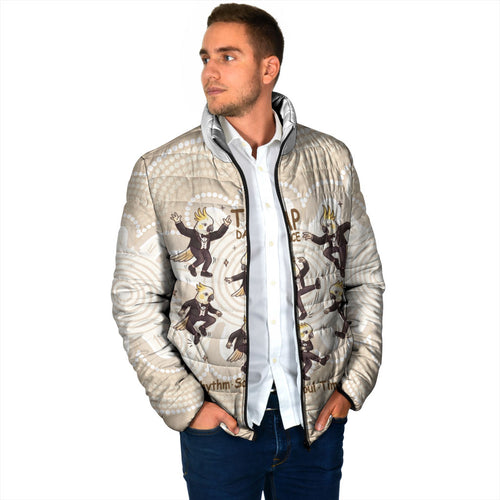 Tap Dance Australia Personalised Padded Jacket Yellow-crested Cockatoo Indigenous Art