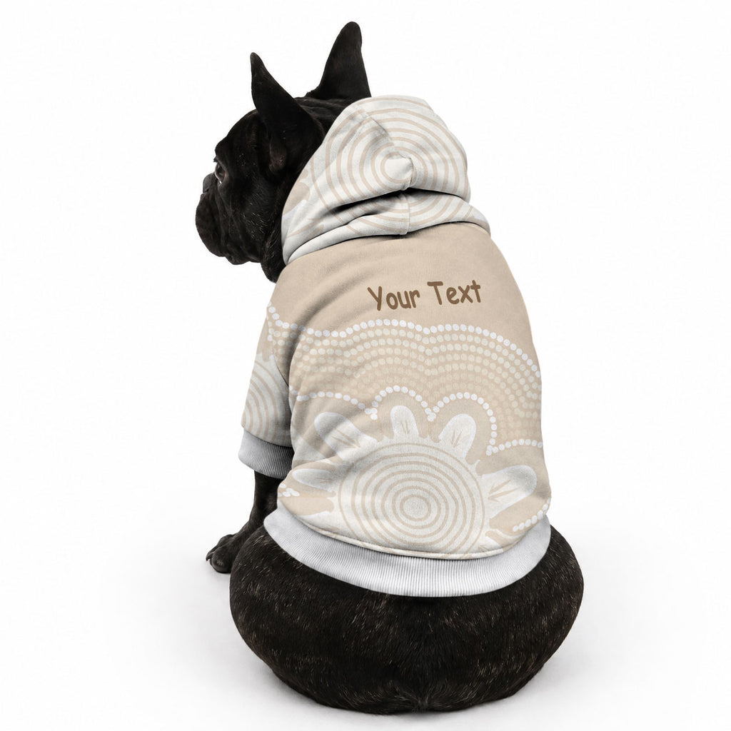 Tap Dance Australia Personalised Pet Hoodie Yellow-crested Cockatoo Indigenous Art