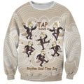Tap Dance Australia Personalised Sweatshirt Yellow-crested Cockatoo Indigenous Art