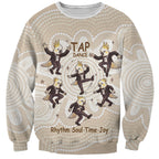Tap Dance Australia Personalised Sweatshirt Yellow-crested Cockatoo Indigenous Art