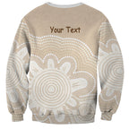 Tap Dance Australia Personalised Sweatshirt Yellow-crested Cockatoo Indigenous Art